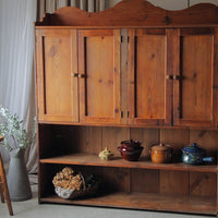 　オールドパイン材ステーショナリーキャビネット（飾り棚）　1890年代　イギリスアンティーク家具