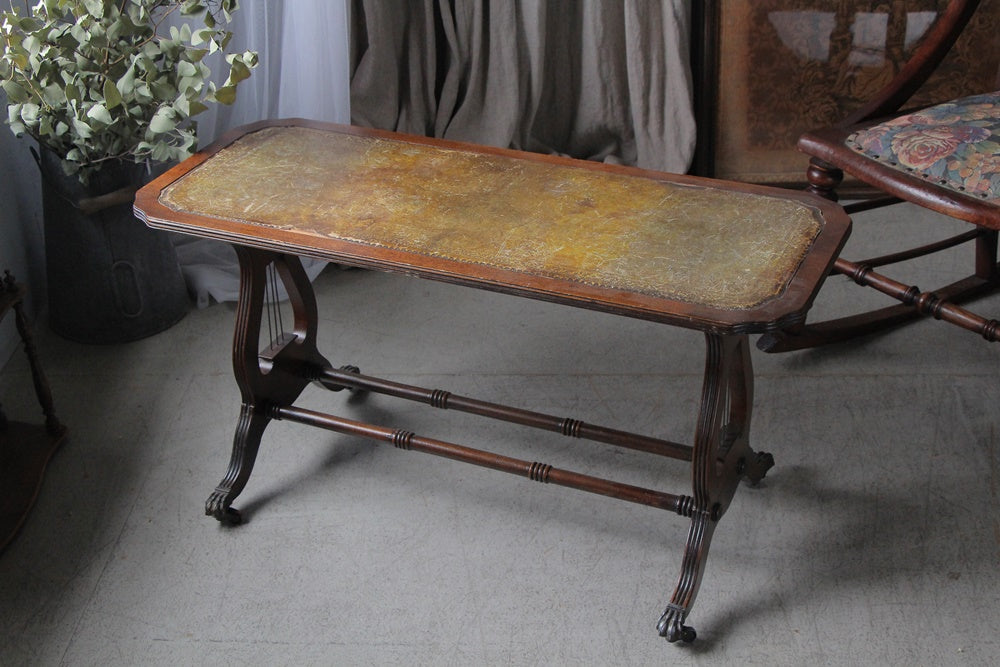 アンティーク　レザー　テーブル アンティークレザーテーブル