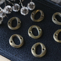 複数個あり！真鍮でできた小さなナンバー０　イギリスアンティークインテリア雑貨