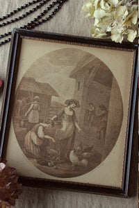 200年前の風景画フレーム（額）　イギリスアンティークインテリア雑貨