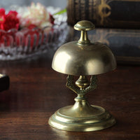 店舗什器として使える真鍮ショップベル（高さ12cm）　イギリスアンティーク雑貨