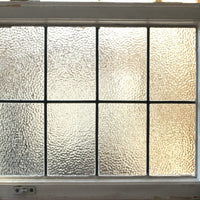 10枚あり！シンプルな無色の格子柄ステンドグラス イギリスアンティーク(住宅窓）約51cm×42cm