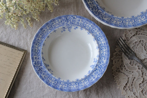 Keeling社1893年製造のB&Wスープ皿（直径21cm） イギリスアンティーク