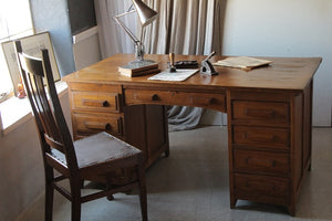 1930年代実用していただけるオーク材デスク（机）　フランスアンティーク家具