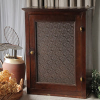 ガラス扉が素敵なメディスンキャビネット（薬箱）　フランスアンティークインテリア雑貨