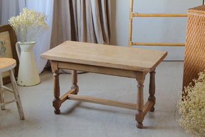 人気の剥離仕上げオーク材コーヒーテーブル（高さ45.5cm）　フランスアンティーク家具