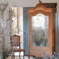 フランスで人気の剥離仕上げの1900年代アルモア（高さ232cm）　フランスアンティーク家具