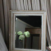 シャビーな雰囲気が可愛い大きなミラー（鏡）　フランスアンティークインテリア雑貨