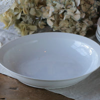 お料理に活躍してくれること間違いなしの白いボウル　フランスアンティーク食器