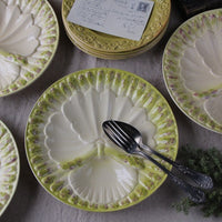 ５枚あり！デザインの美しさが魅力のアスパラガスプレート（皿）　フランスアンティーク食器