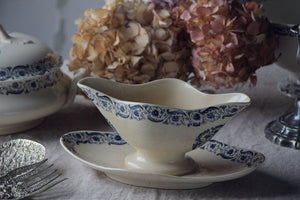 花器としても素敵なジアン窯ソーシエール　フランスアンティーク食器