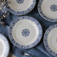 4枚あり！ジアン窯平皿ARABESQUES（直径23.5cm）　フランスアンティーク食器