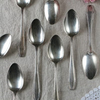 3本あり！エルキューイ社ディナースプーン　フランスアンティークカトラリー（銀器）